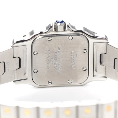 Cartier Stainless Steel 18K Yellow Gold 24mm Santos De Cartier Galbee Quartz Watch 4 of 5