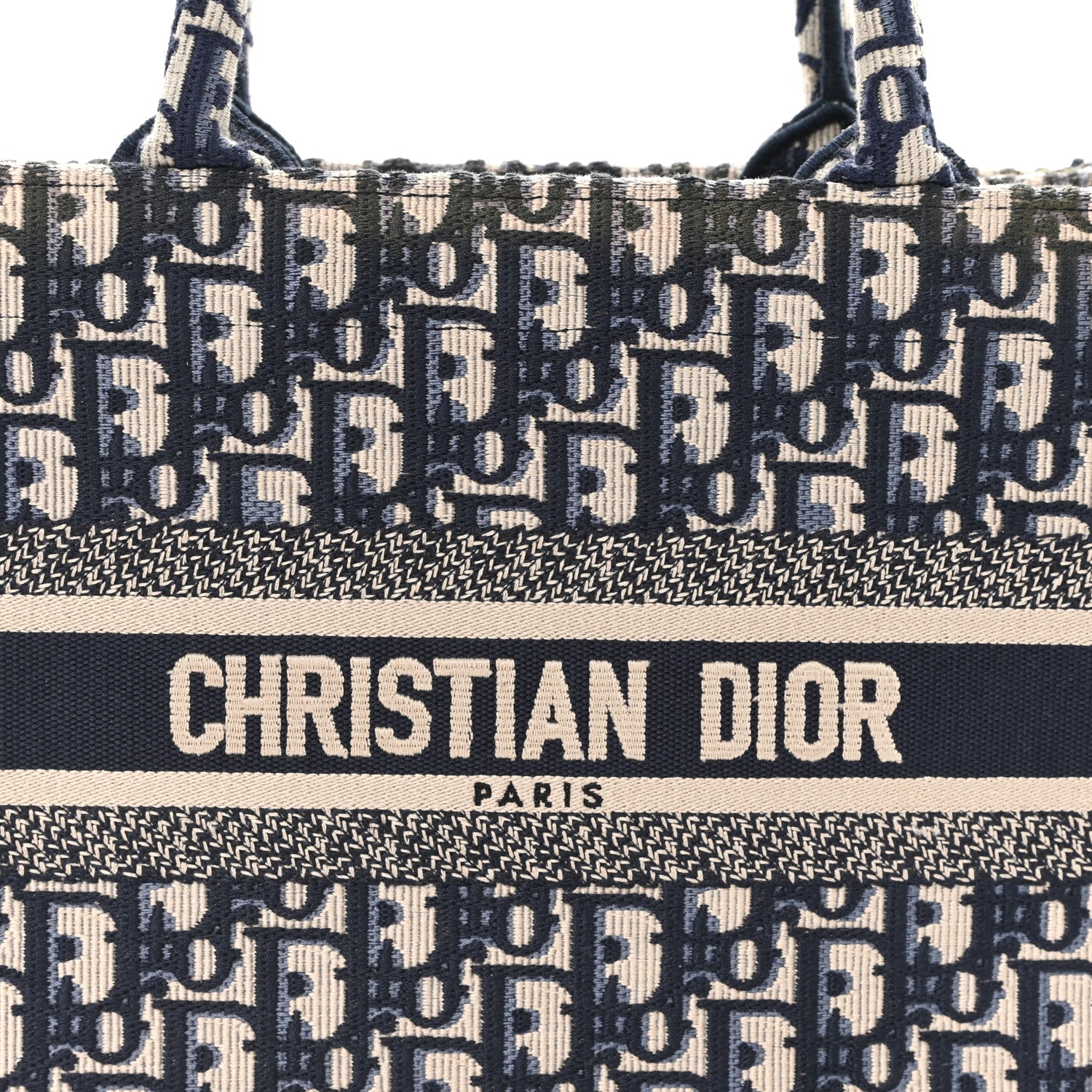 Christian Dior Oblique Small Book Tote Blue Multicolor 8 of 12