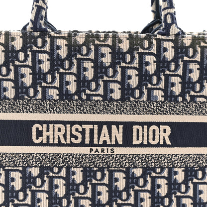 Christian Dior Oblique Small Book Tote Blue Multicolor 8 of 12