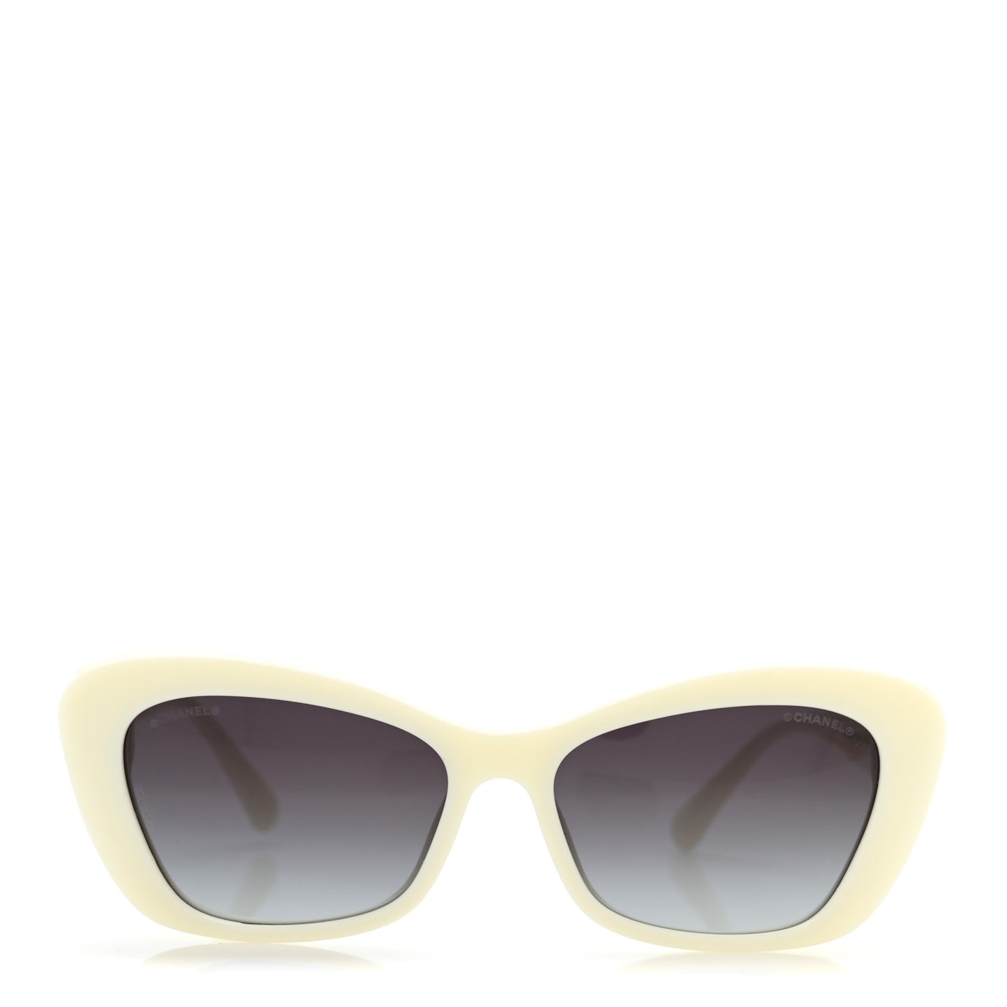 Acetate Pearl Cat Eye CC Sunglasses 5481-H White