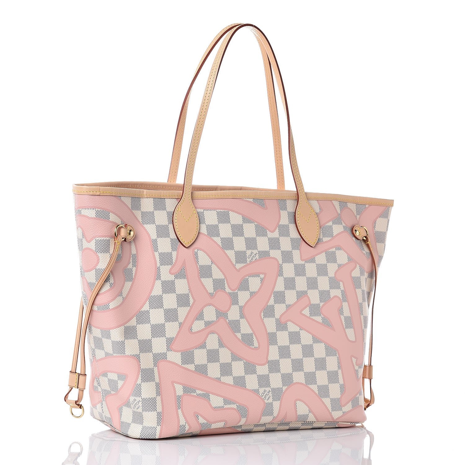 Louis Vuitton Damier Azur Tahitienne Neverfull MM 3 of 8
