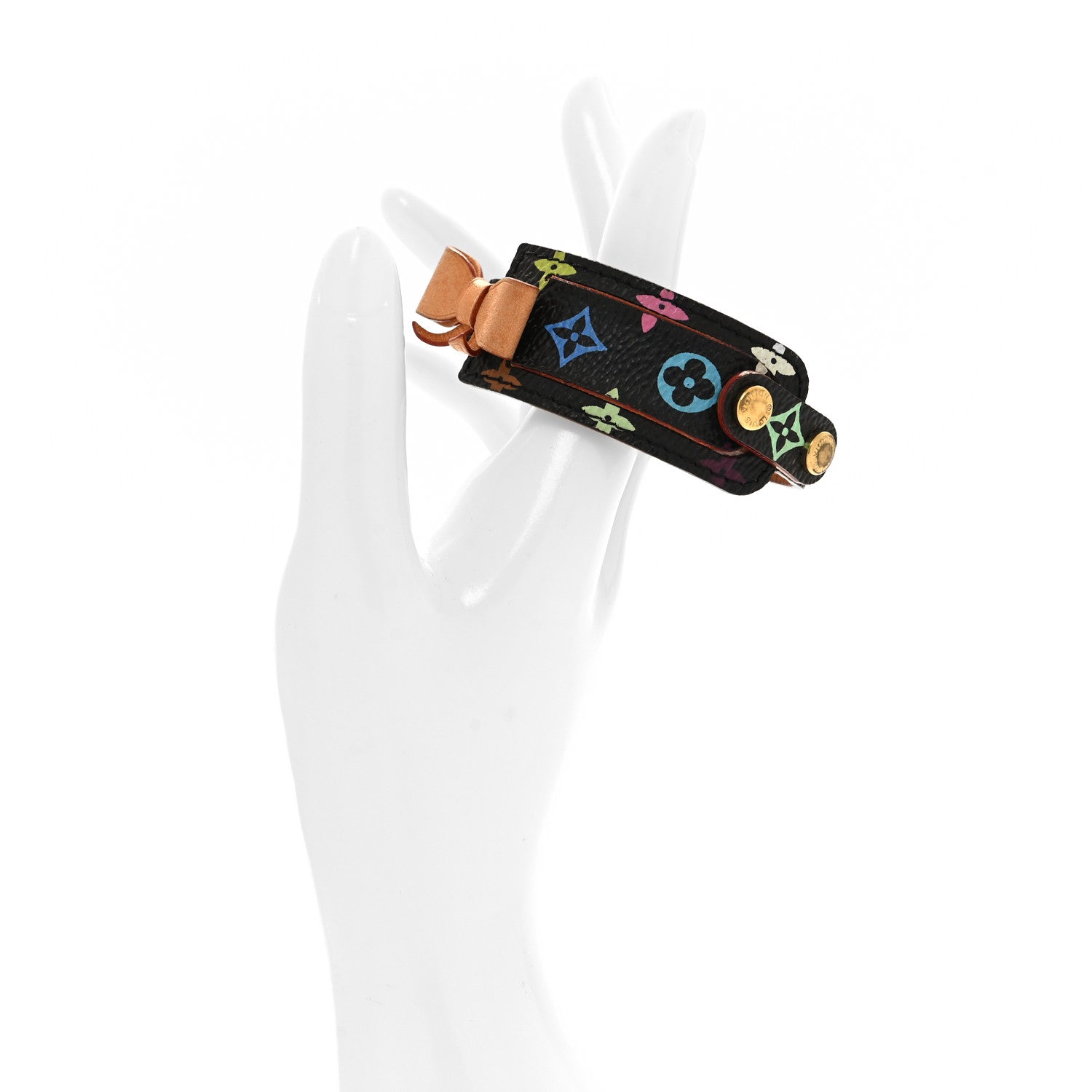 Louis Vuitton Monogram Multicolor Address Wish Bracelet Black 2 of 5