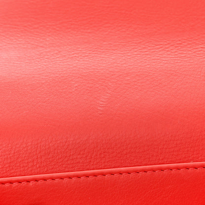 Chanel Calfskin Quilted Metal Small Top Handle Envelope Flap Red 11 of 12