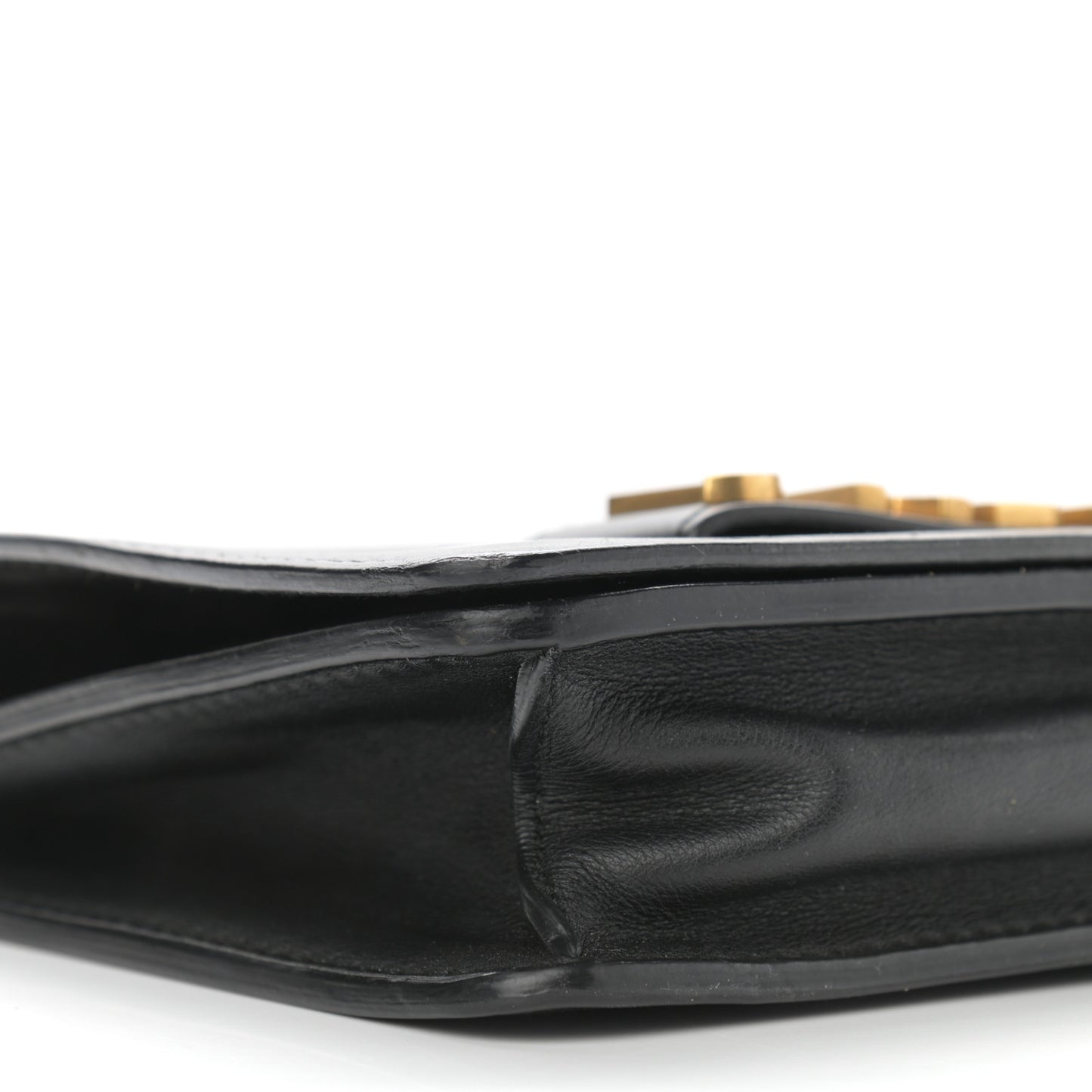 Calfskin J'Adior Chain Flap Bag Black