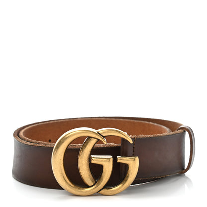 Gucci Faded Calfskin Double G 40mm Belt 80 32 Cuir 1 of 7