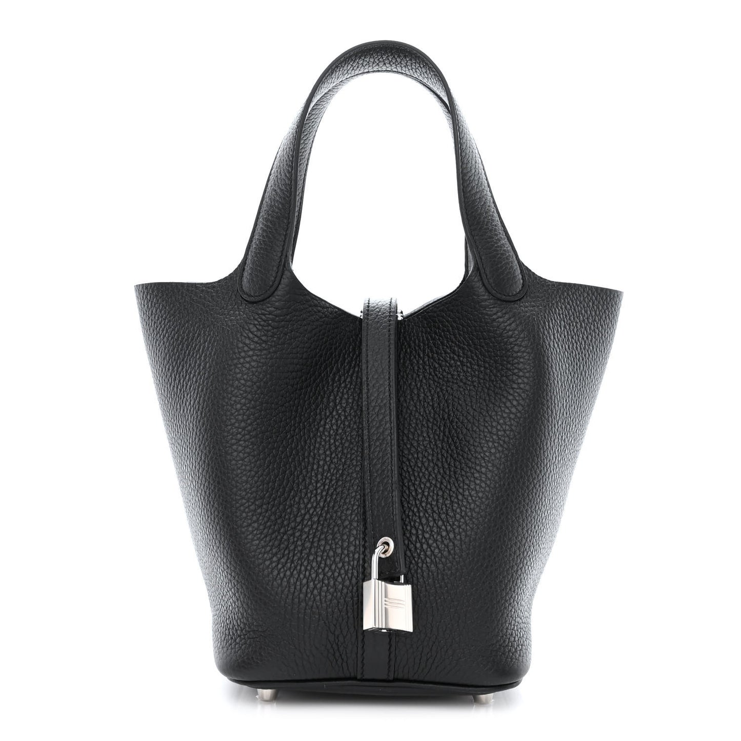 Taurillon Clemence Picotin Lock 18 PM Black