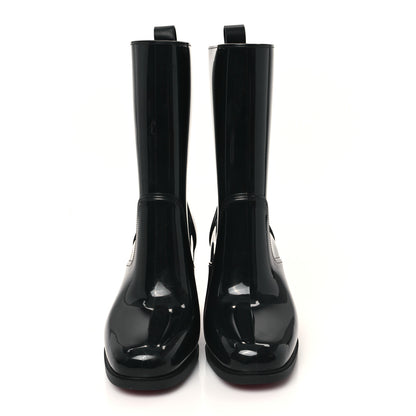 Christian Louboutin Recycled PVC Calfskin Loubirain 70 Boots 37 Black 3 of 8