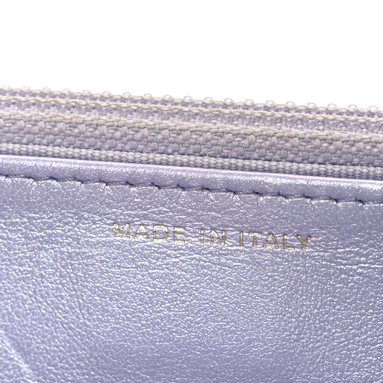 Chanel Iridescent Calfskin Quilted Chanel 19 Wallet On Chain WOC Light Purple 7 of 13