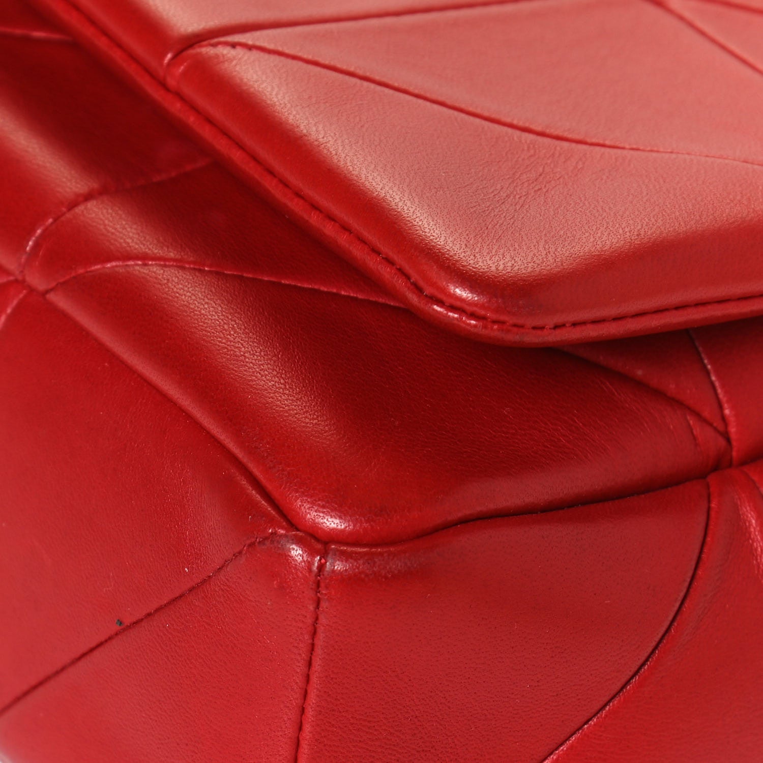 Saint Laurent Lambskin Patchwork Monogram Medium Jamie Red 13 of 13