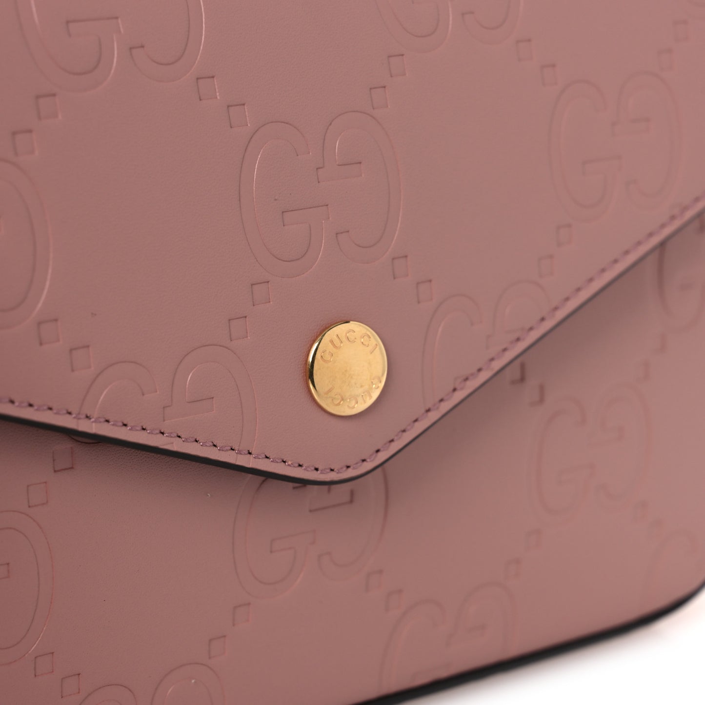 Calfskin GG Super Mini Shoulder Bag Pink