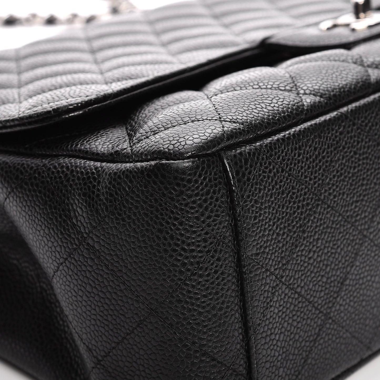 Caviar Quilted Maxi Single Flap Black