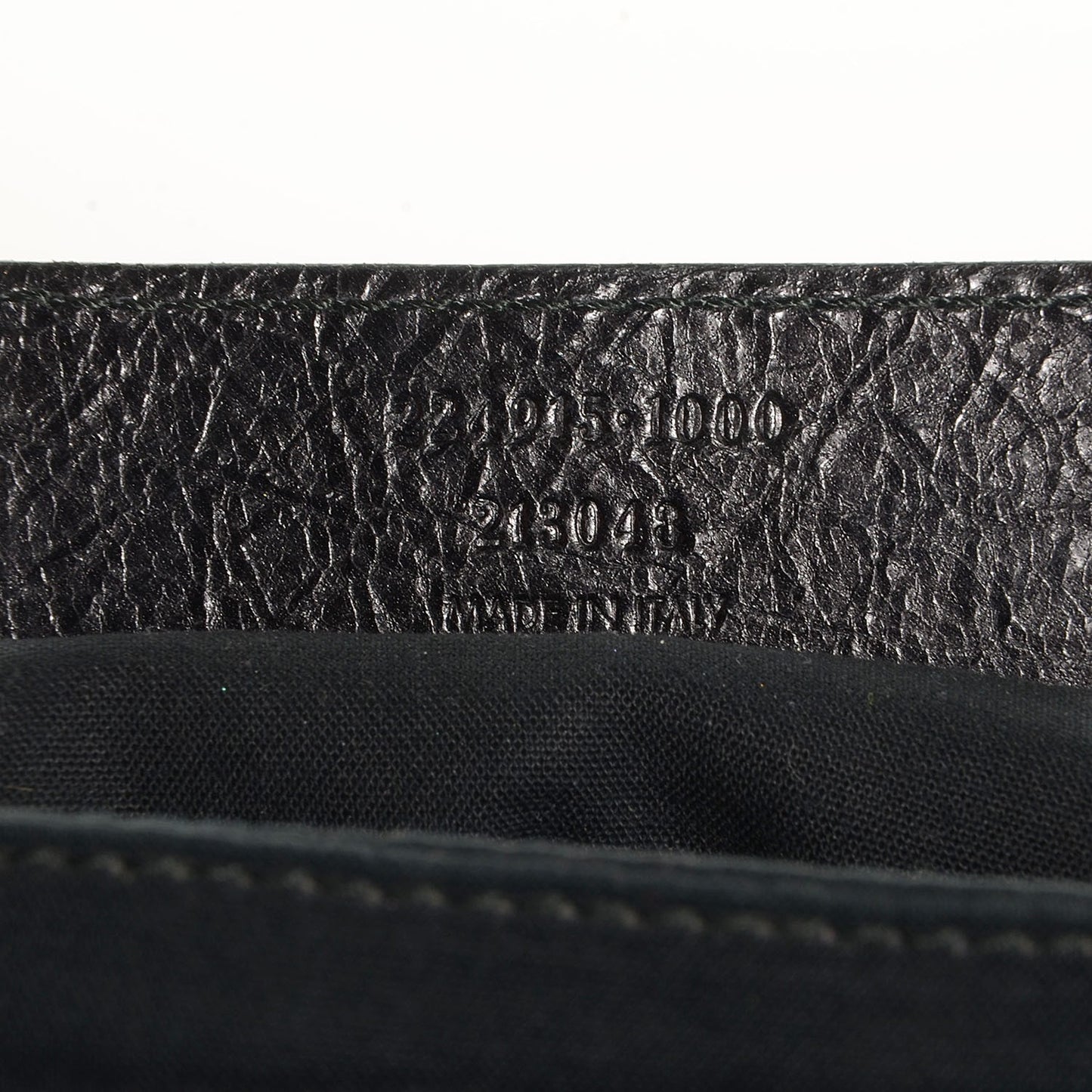 Agneau Classic Hardware Envelope Clutch Black