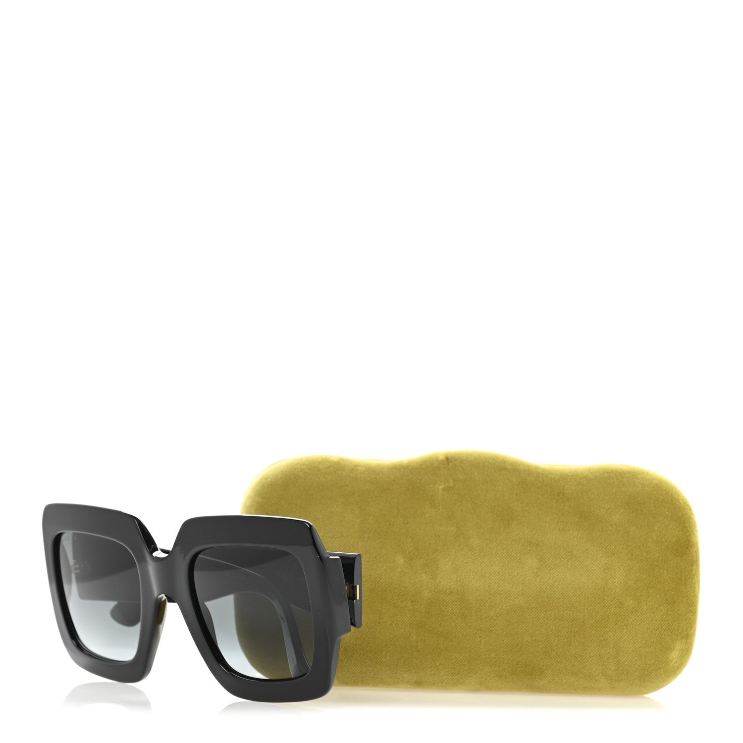 Gucci Acetate Square Frame Sunglasses GG0053SN Black 10 of 10
