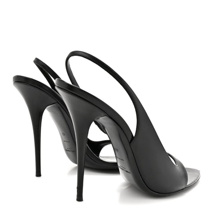 Saint Laurent Calfskin Gippy 110mm Sandals  40 Black 5 of 9