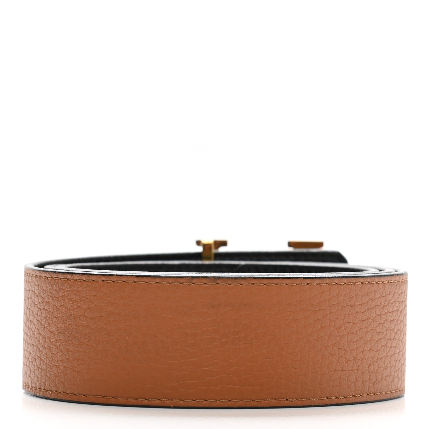 Louis Vuitton Taurillon Calfskin 30mm LV Initiales Reversible Belt 90 36 Black 2 of 6