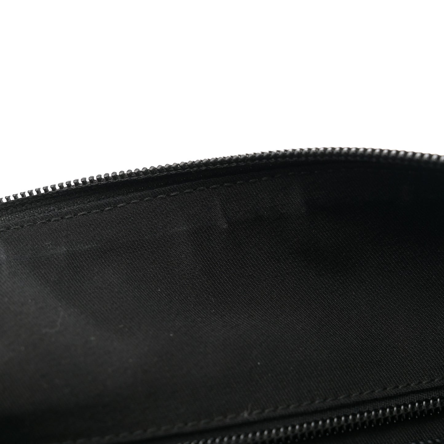 Monogram Calfskin Perforated Medium Flat Messenger Bag Black