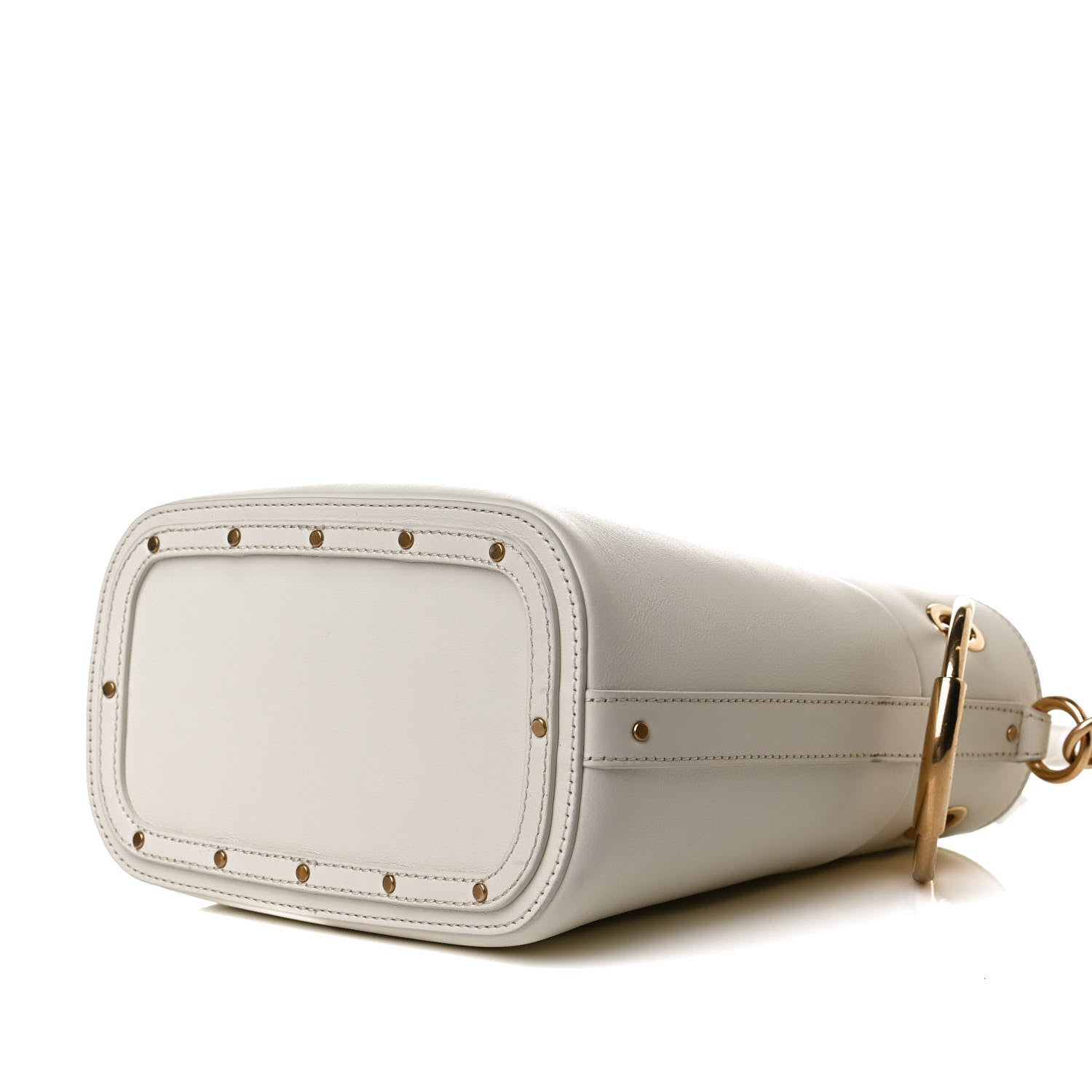 Chloe Smooth Calfskin Small Roy Bucket Bag Natural White 12 of 12