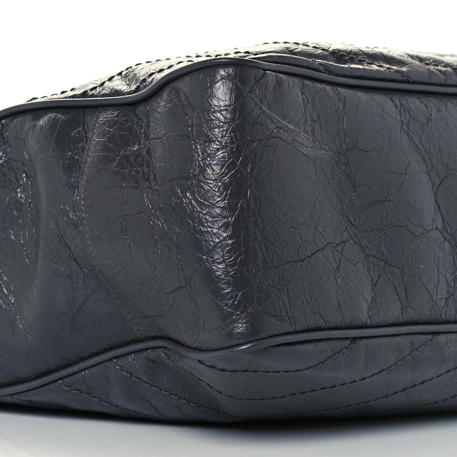 Saint Laurent Crinkled Calfskin Matelasse Monogram Large Niki Shopping Tote Bag Grey 9 of 10