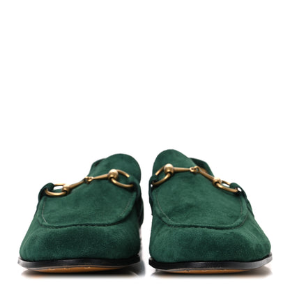Gucci Suede Horsebit Mens Jordaan Loafers 10.5 Green 3 of 11