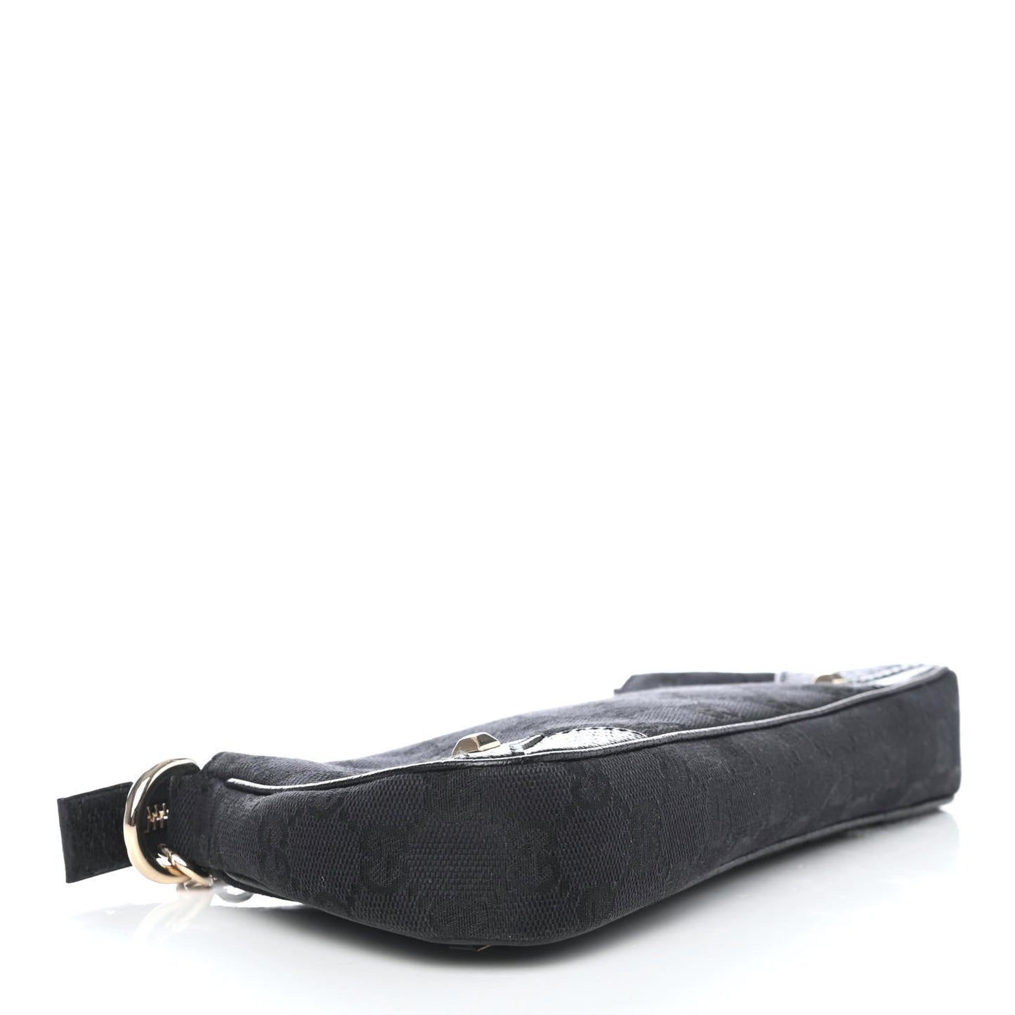 Monogram Horsebit Nail Chain Pochette Black