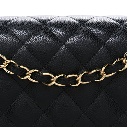 Chanel Caviar Quilted Jumbo Double Flap Black 8 of 10