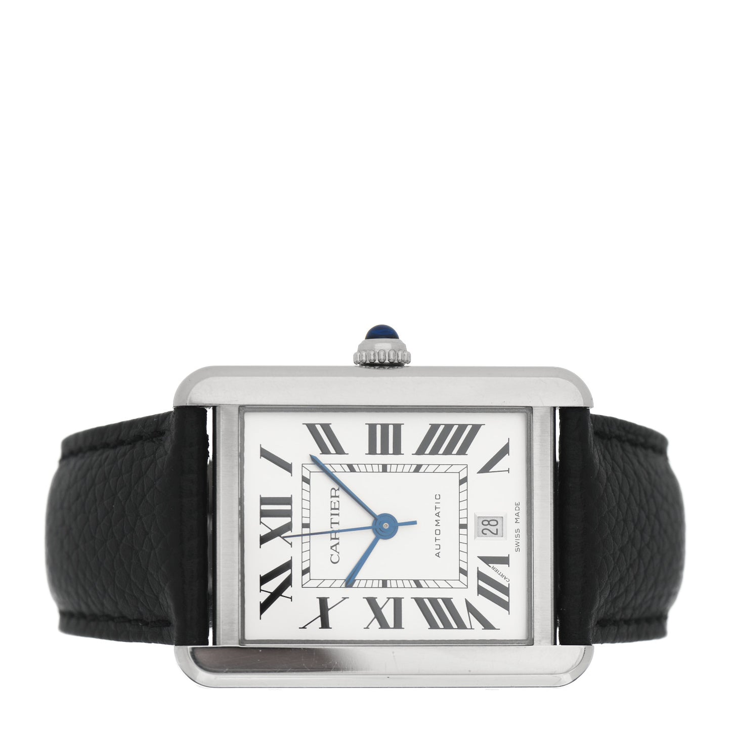 Stainless Steel Calfskin 31mm Tank Solo Automatic Watch
