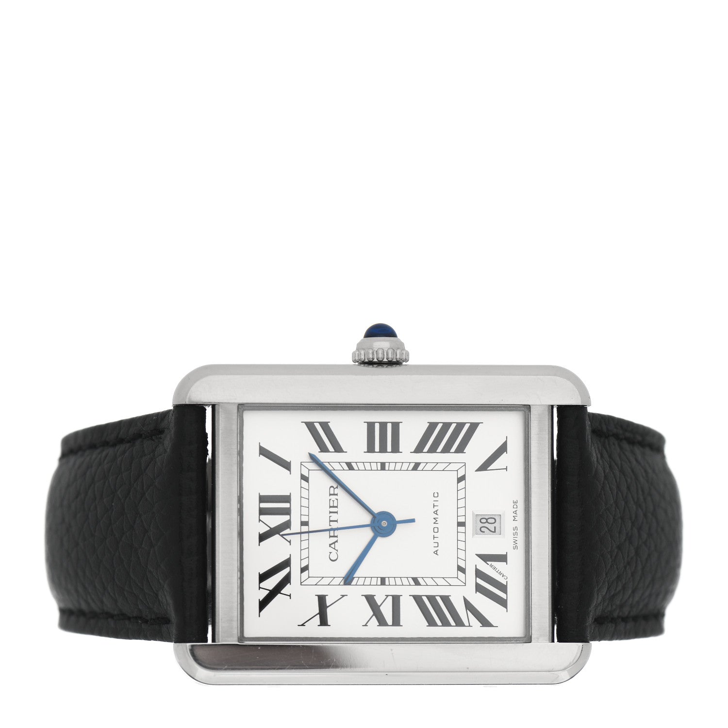 Cartier Stainless Steel Calfskin 31mm Tank Solo Automatic Watch 2 of 5