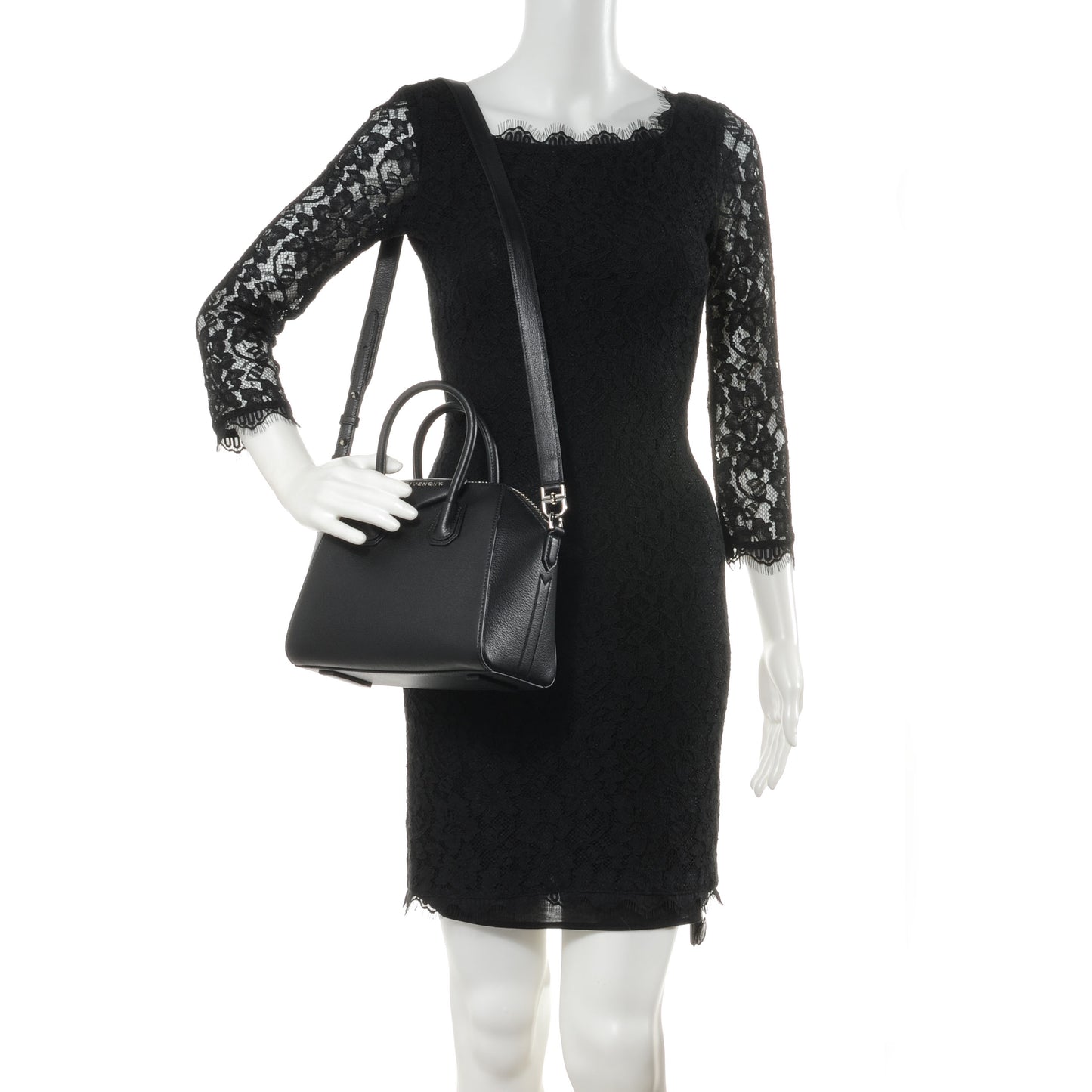Sugar Goatskin Mini Antigona Black