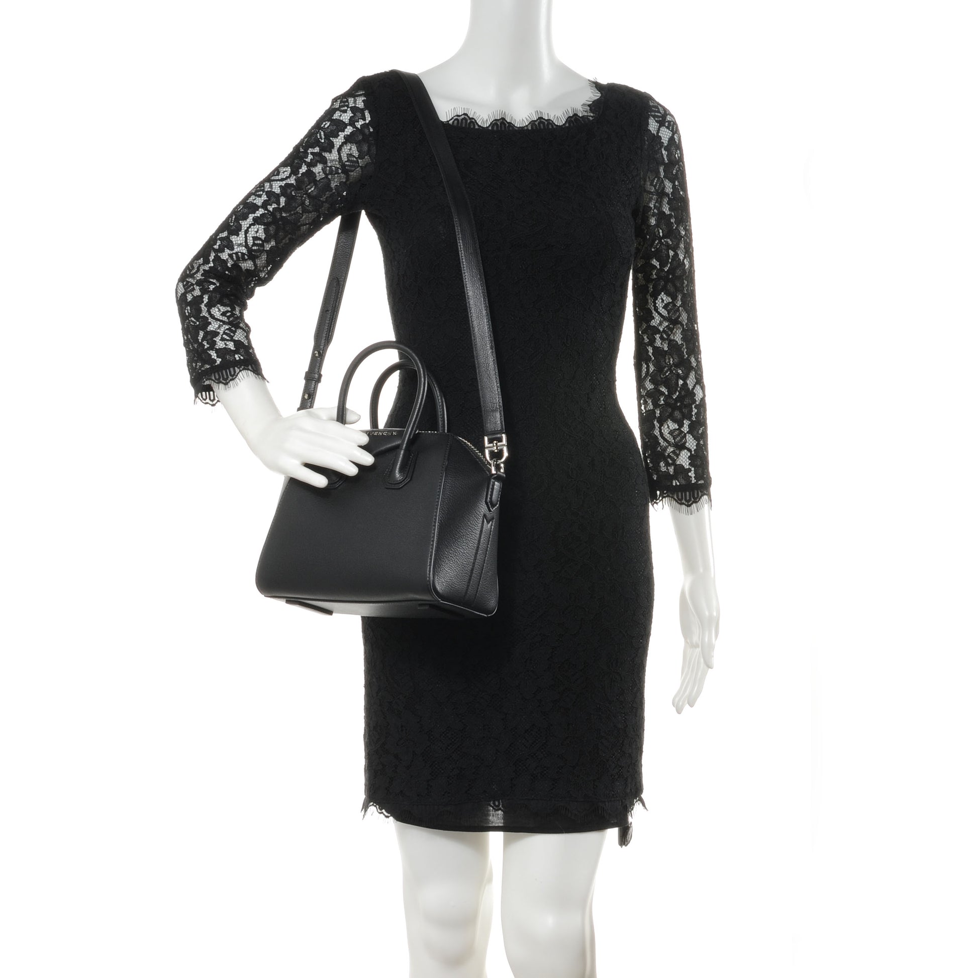 Givenchy Sugar Goatskin Mini Antigona Black 2 of 7