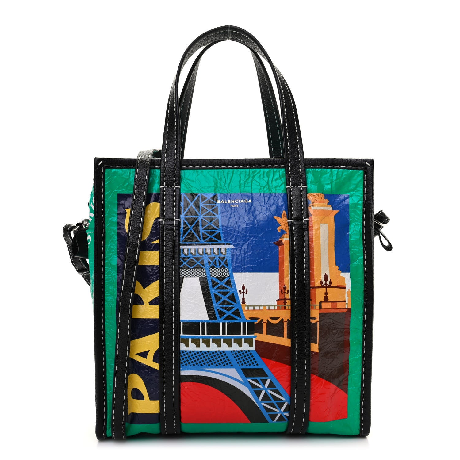 Balenciaga Agneau Arena Paris Print S Bazar Shopper Tote 1 of 9