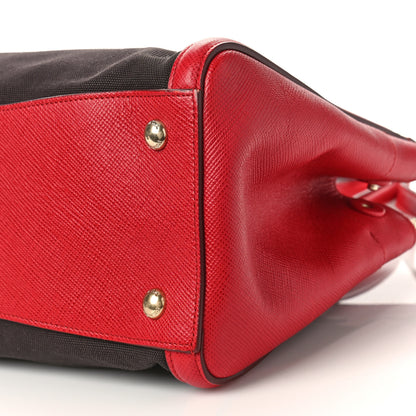 Prada Canapa Saffiano Cuir Tote Corda Fuoco 8 of 10