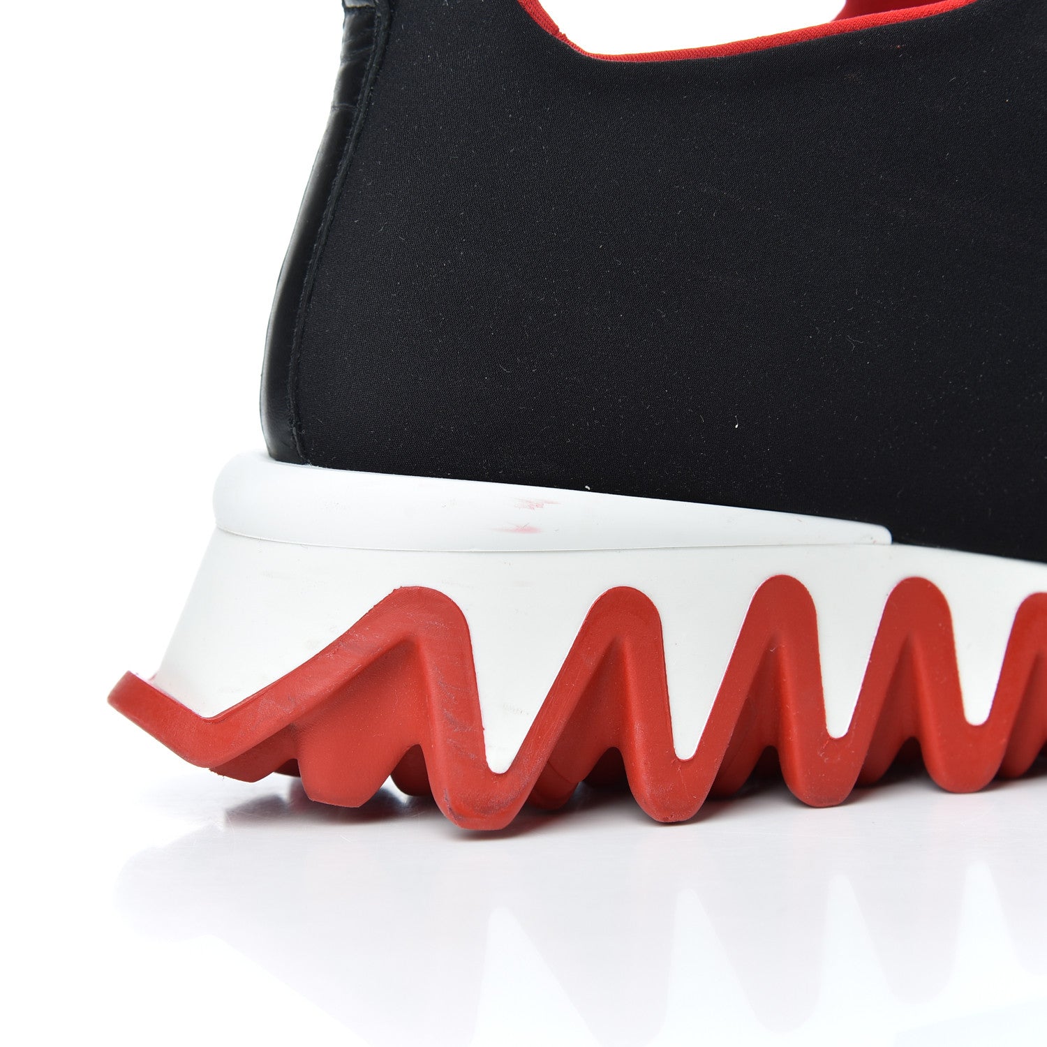 Christian Louboutin Neoprene Tiketa Flat Sneakers 37.5 Black 10 of 22