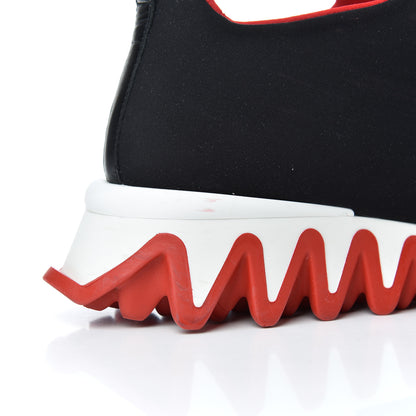 Christian Louboutin Neoprene Tiketa Flat Sneakers 37.5 Black 10 of 22