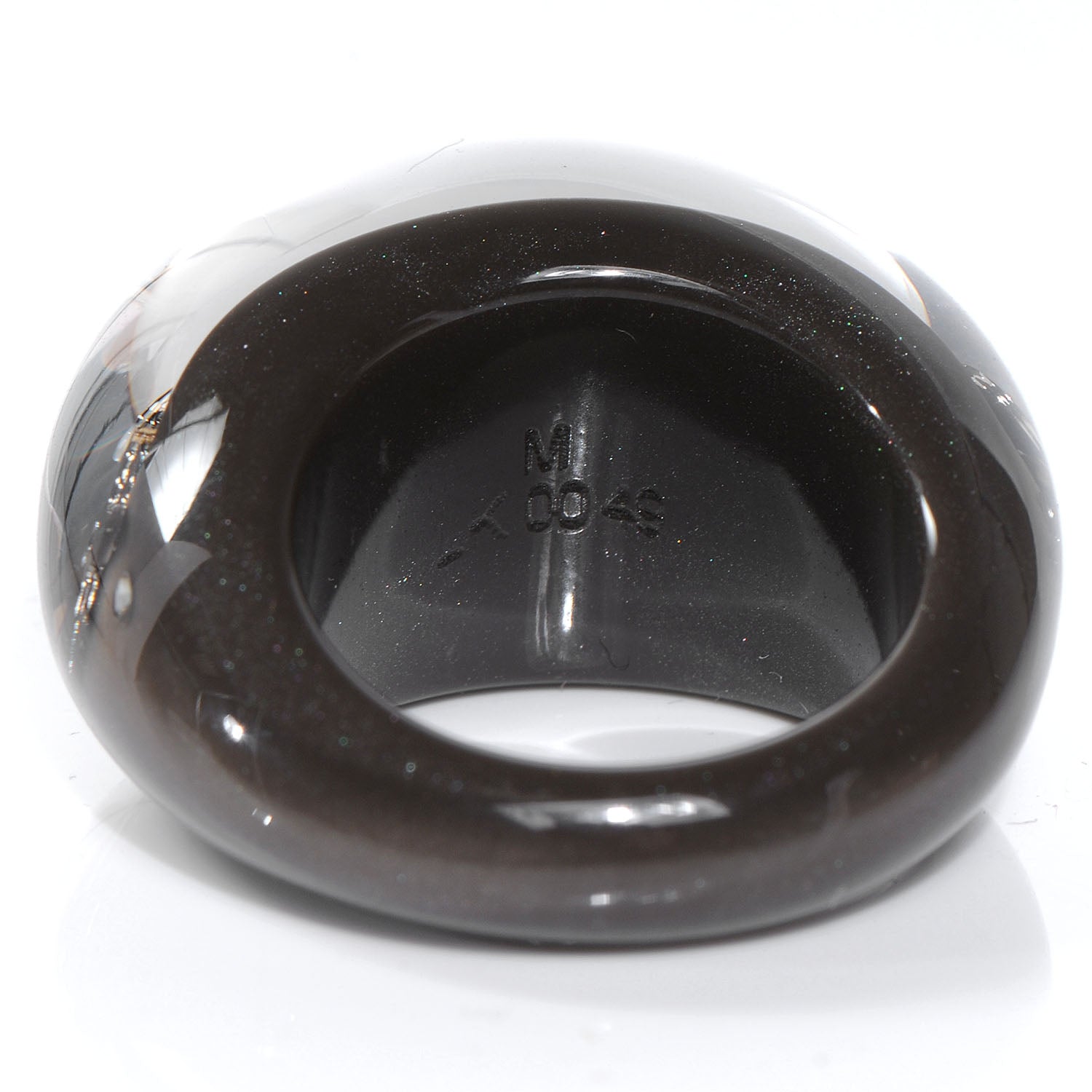 Louis Vuitton Swarovski Crystal Inclusion Ring 7 Grey Grey 5 of 5