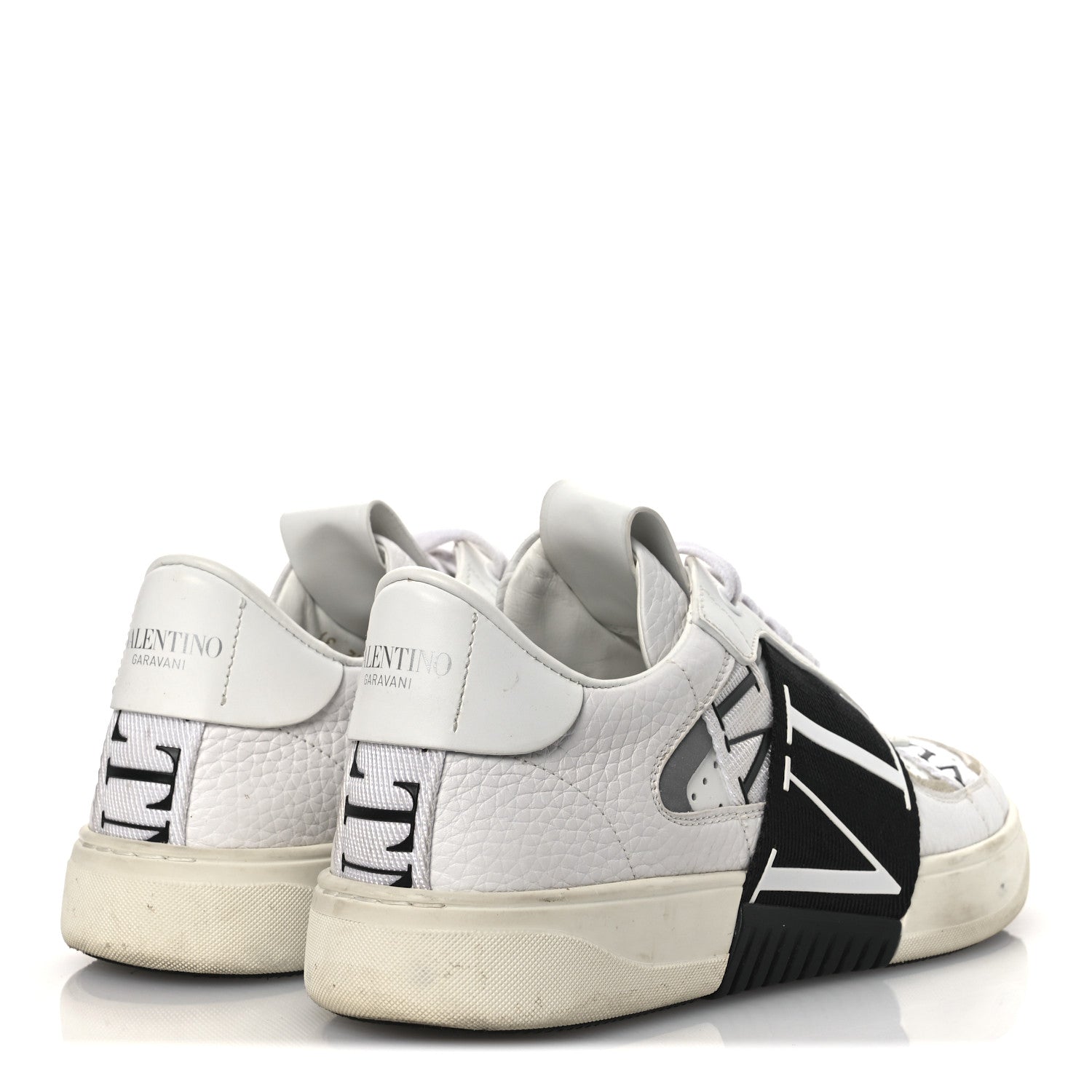 Valentino Garavani Calfskin Womens VL7N Sneakers 37 Black White 6 of 15