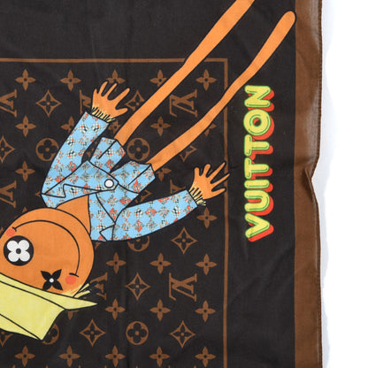 Louis Vuitton Cotton Silk Monogram LV Friends Face Mask Bandana Set Brown 10 of 11