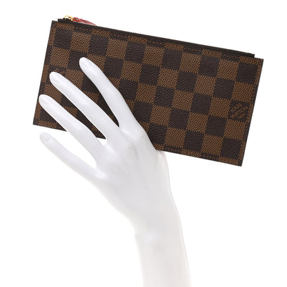 Louis Vuitton Damier Ebene Felicie Chain Wallet Zippered Insert 2 of 7