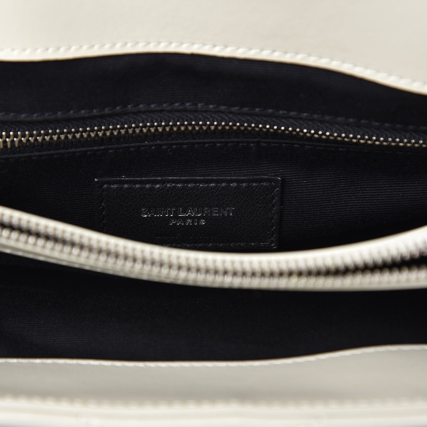 Calfskin Y Quilted Monogram Medium Loulou Chain Satchel Ivory