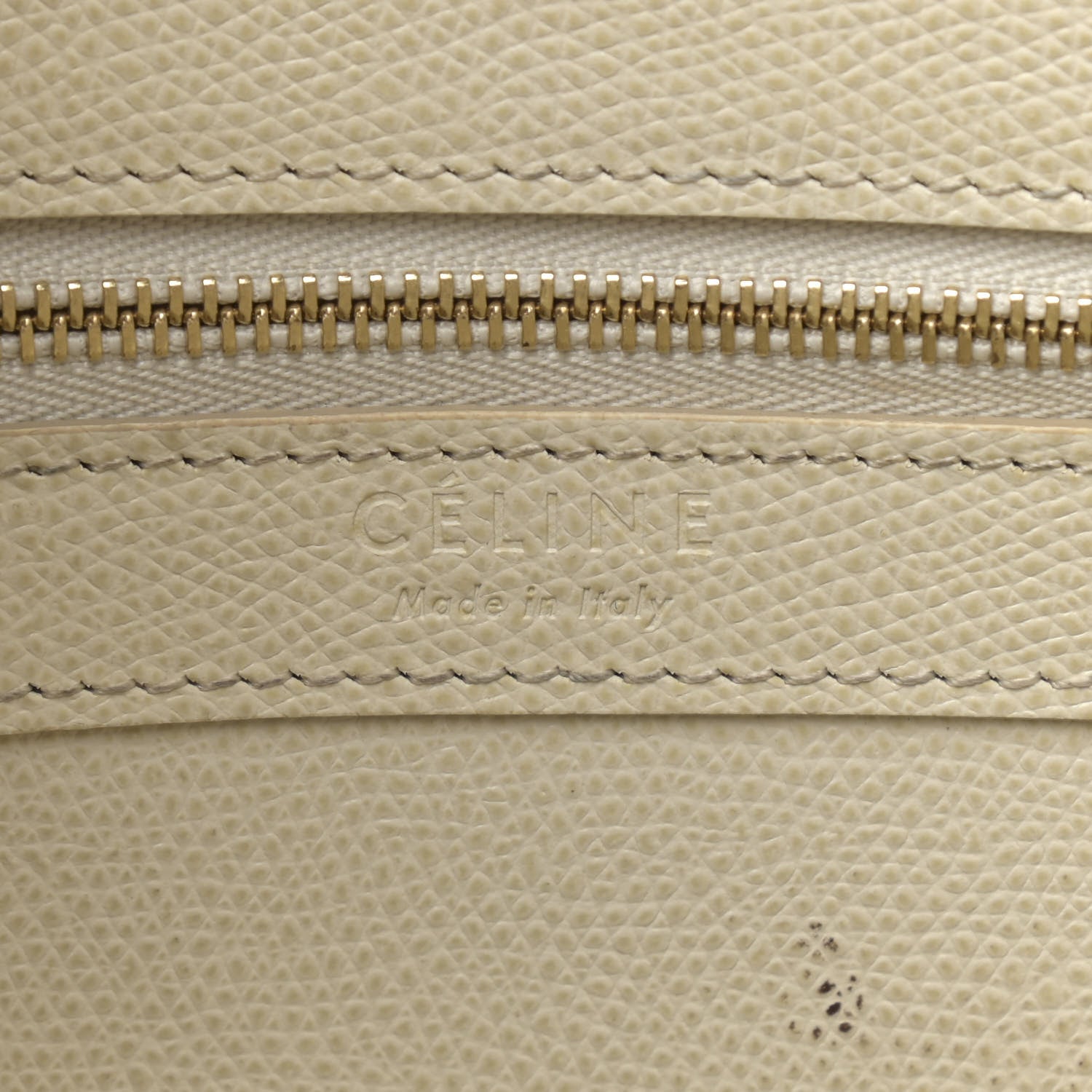 Celine Grained Calfskin Small Vertical Cabas Cream 8 of 19