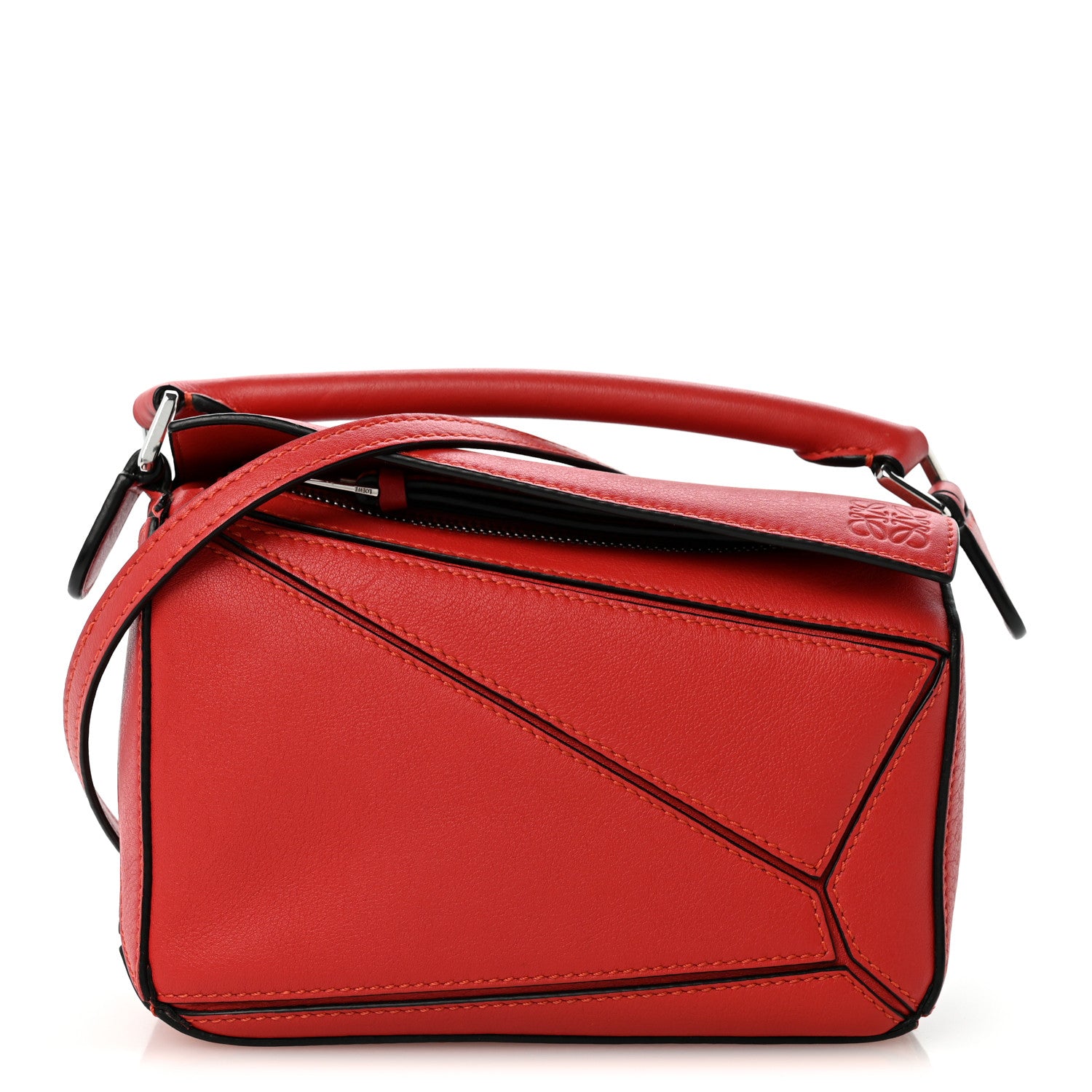 Loewe Calfskin Mini Puzzle Bag Pomodoro 1 of 11