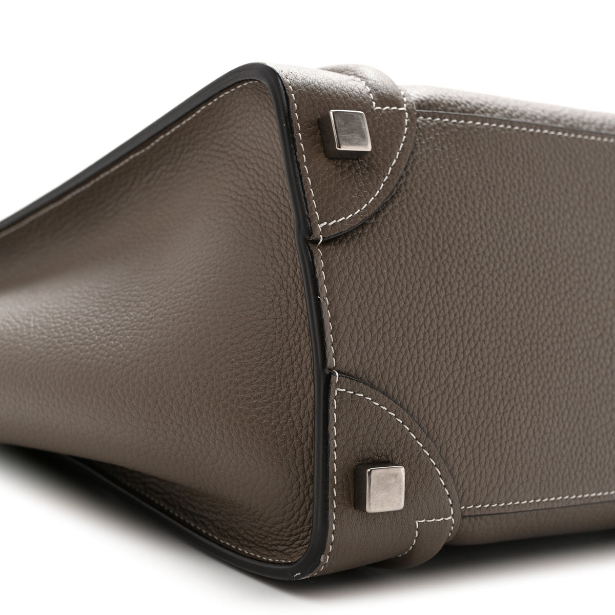 Drummed Calfskin Micro Luggage Souris