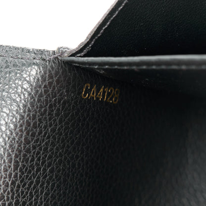 Louis Vuitton Calfskin Double V Wallet Black 9 of 10