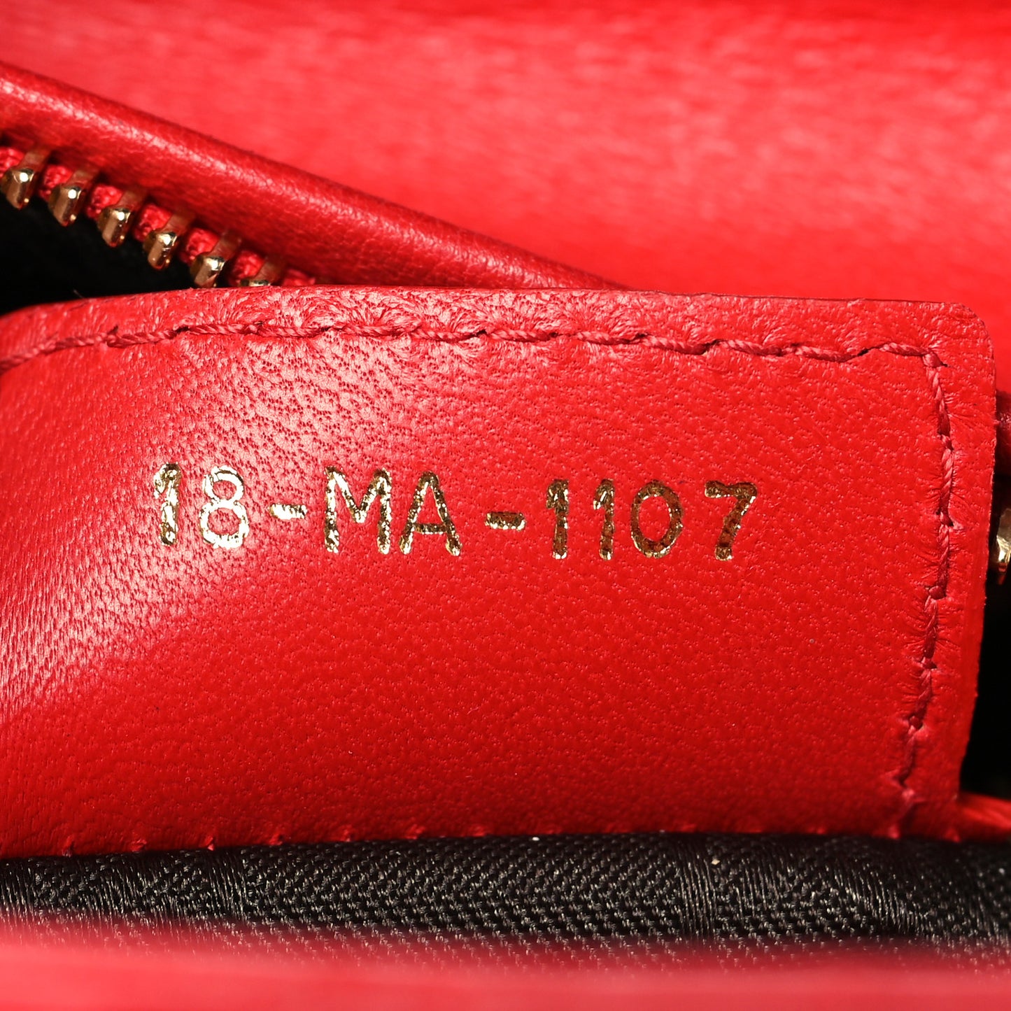 Lambskin Cannage Medium Lady Dior Red