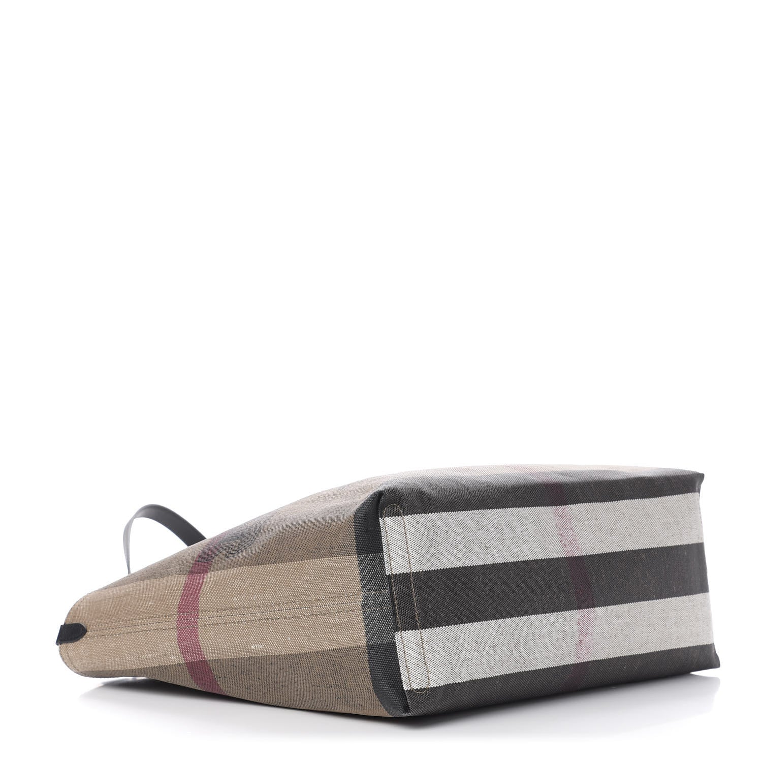 Burberry Coated Canvas Mega Check Medium Doodle Tote Black 6 of 15
