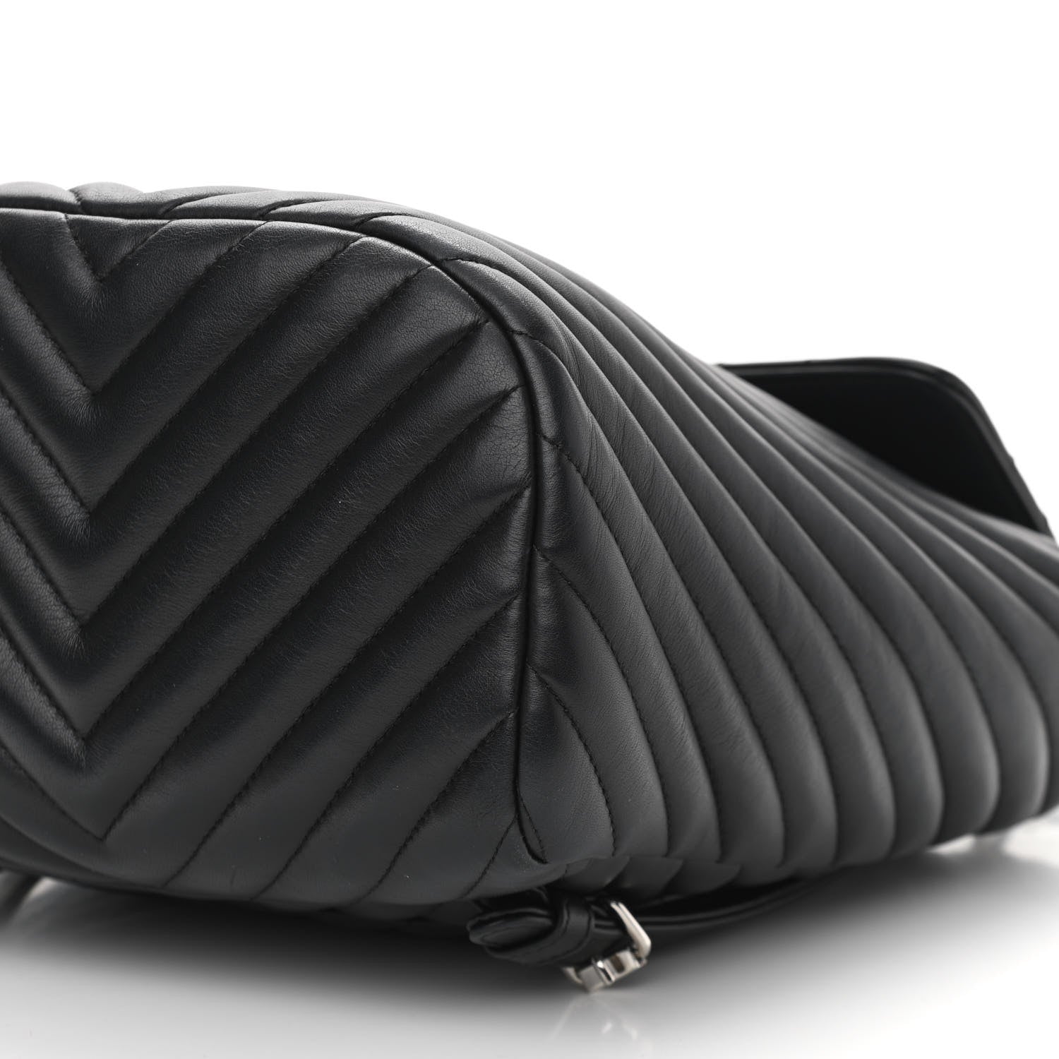 Chanel Calfskin Chevron Quilted Small Urban Spirit Backpack Black 10 of 10