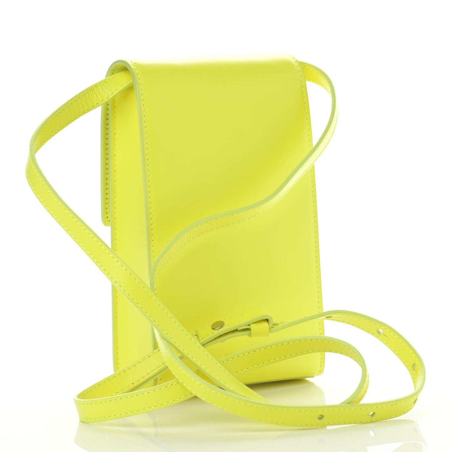 Box Calfskin Mini 4G Vertical Bag Fluo Yellow