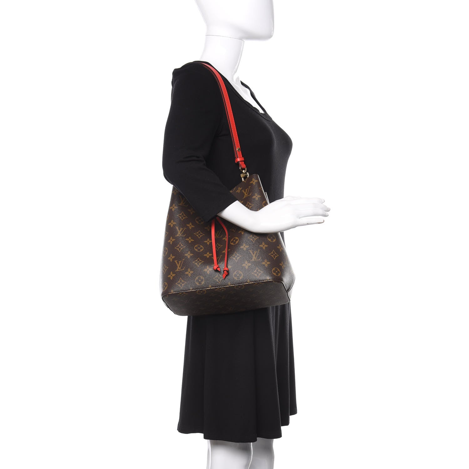 Louis Vuitton Monogram Neonoe MM Coquelicot 2 of 10