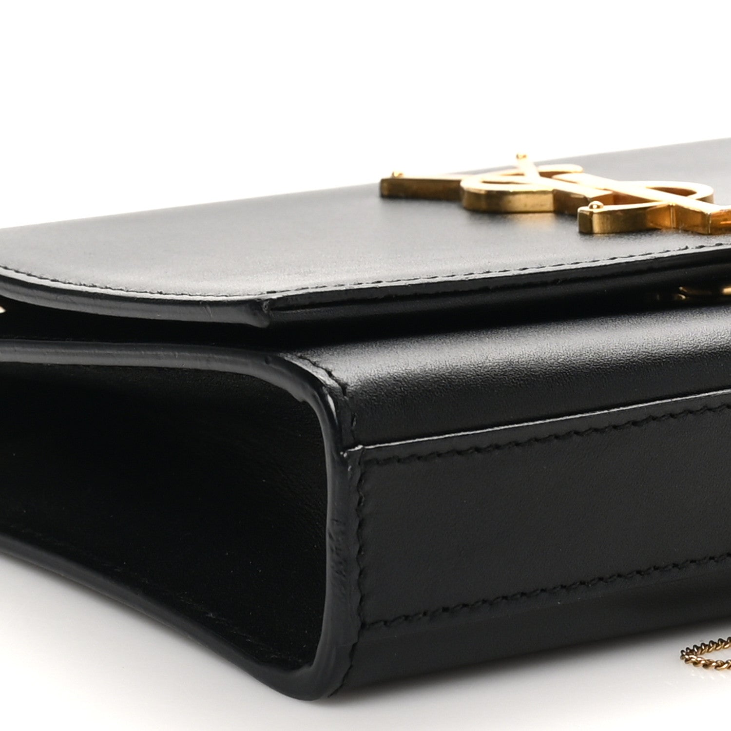 Saint Laurent Calfskin Small Classic Monogram Kate Tassel Satchel Black 9 of 10