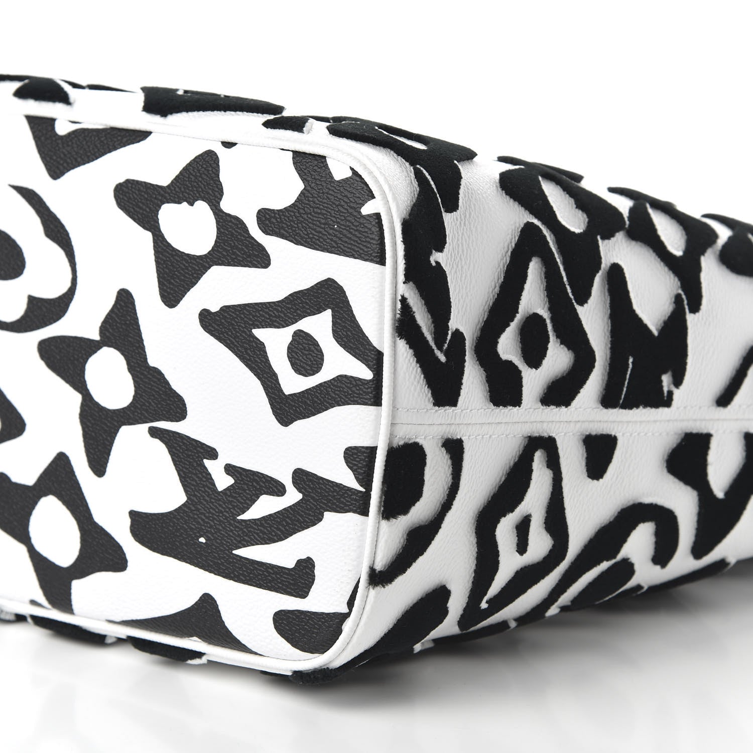 Louis Vuitton X UF Tufted Monogram Neverfull MM Black White 8 of 10