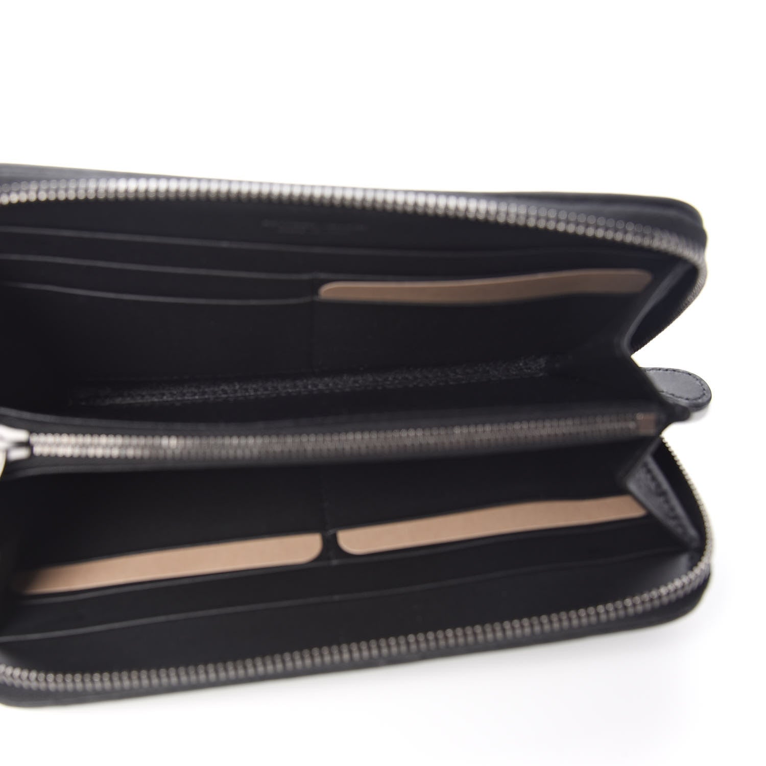 Bottega Veneta Nappa Intrecciato Zip Around Wallet Black 5 of 7